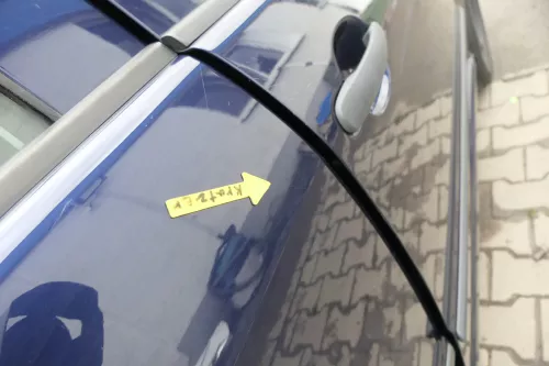 Skoda Fabia 6Y Limousine Schrägheck Tür hinten rechts blau LF5U (164190)