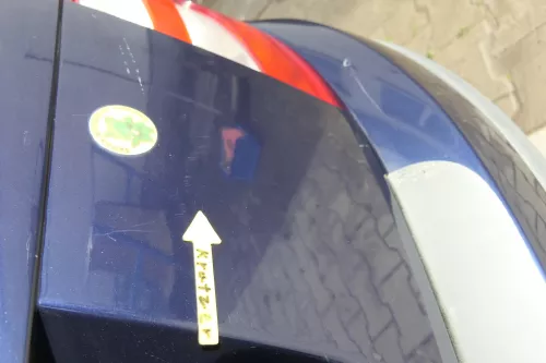 Skoda Fabia 6Y6 Schrägheck Heckklappe Kofferraumklappe hinten blau LF5U (164192)