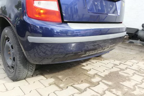 Skoda Fabia 6Y Schrägheck Stoßstange hinten Heckstoßstange blau LF5U (164193)