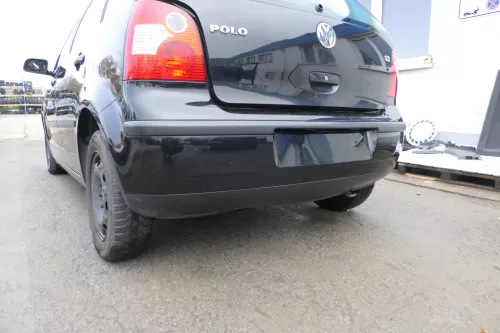VW Polo 9N 9N3 Stoßstange hinten Heckstoßstange Stoßfänger schwarz L041 (164276)