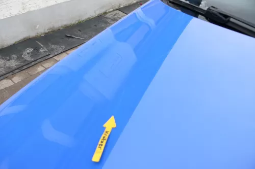 VW Polo 9N Motorhaube Klappe Haube vorne blau LA5F uni bis ca. Bj. 2004 (164289)