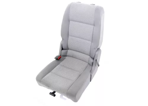 VW Touran Sitz hinten links (hintern Fahrersitz) Rücksitz GRAU Isofix (164393)