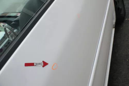 VW Lupo Seat Arosa Tür vorne rechts Beifahrertür weiß LB9A (mechanischerFenst (164401)