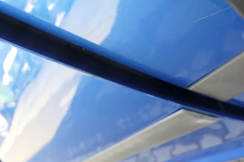 VW Touran 1T 1T3 Tür vorne links Fahrertür blau LA5X OHNE Anbauteile Cross (164455)