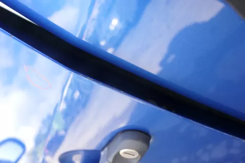 VW Touran 1T 1T3 Tür vorne links Fahrertür blau LA5X OHNE Anbauteile Cross (164455)