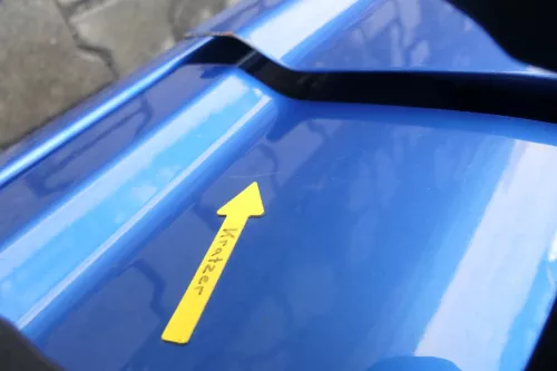 VW Touran 1T 1T3 Tür hinten links blau LA5X und Scheibe ohne Anbauteile (164456)