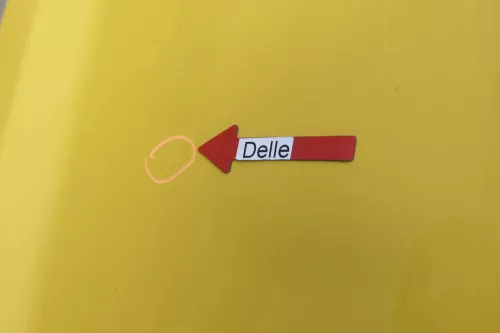VW Caddy 3 2k Beifahrertür Tür hinten links gelb Post L132 Schiebetür (164543)