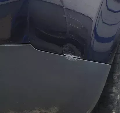 Audi A4 8E B6 Kombi Avant Stoßstange hinten mit Spoiler lila blau LY5K (164731)