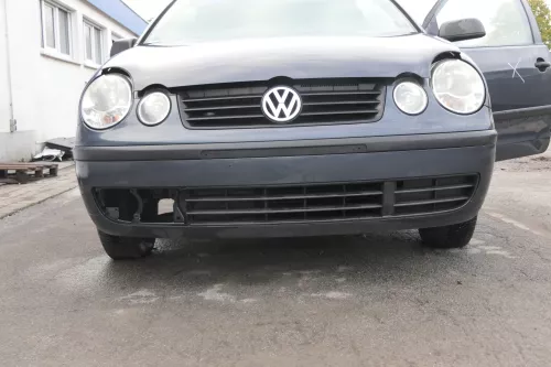 VW Polo 9N Stoßstange Frontstoßstange vorne grau LC7V (164835)