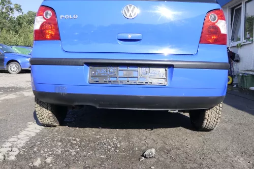 VW Polo 9N 9N3 Stoßstange hinten Heckstoßstange Stoßfänger blau LA5F (164852)