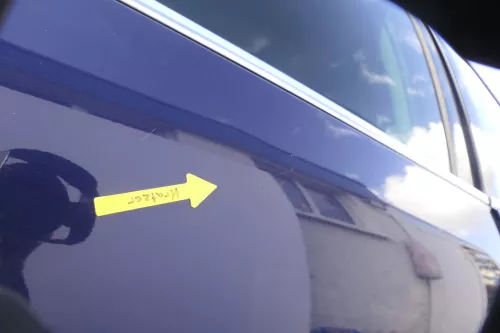 VW Passat 3B 3BG 3B6 Kombi Avant Tür hinten rechts mit Scheibe blau LB5N (164951)