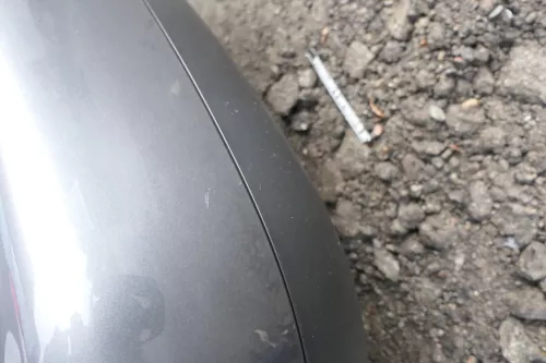 VW Touran 1T Stoßstange hinten Heckstoßstange Stoßfänger grau LD7X (164970)