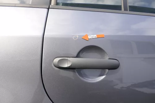 VW Touran 1T 1T3 Tür hinten rechts grau LD7X (164972)