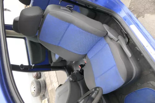 Seat Arosa Lupo Sitz vorne links Fahrersitz Höhenverstellung blau schwarz (164986)