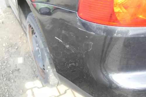 VW Touran 1T Stoßstange hinten Heckstoßstange Stoßfänger schwarz LC9Z (165053)