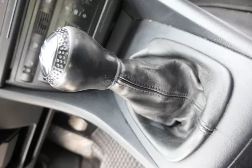 Audi A6 4B Schaltknauf Schaltsack Schaltknüppel original 5-Gang Leder schwarz (165083)