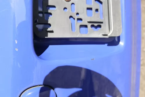 VW Polo 6N2 Stoßstange hinten Heckstoßstange Stoßfänger blau LA5C surf (165131)