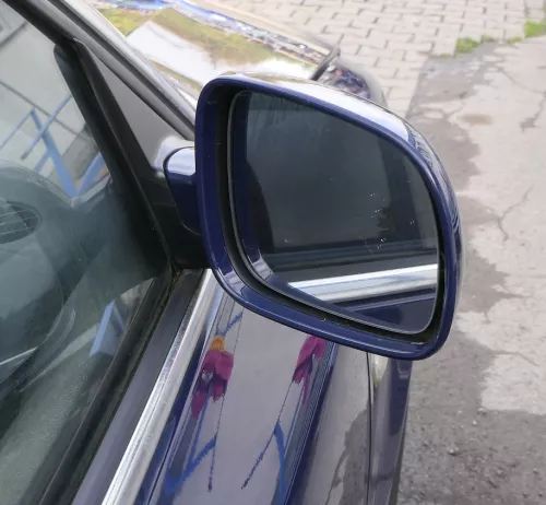 VW Passat 3B 3BG elektrischer Spiegel Außenspiegel rechts Glas blau LA5E (165238)