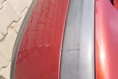 VW Golf 4 Limousine Stoßstange hinten Heckstoßstange Stoßfänger rot braun LC3K (165276)