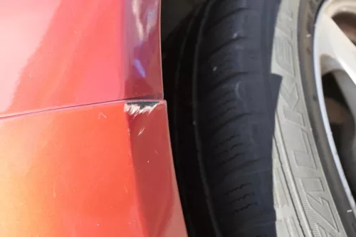 VW Golf 4 Limousine Stoßstange hinten Heckstoßstange Stoßfänger rot braun LC3K (165276)
