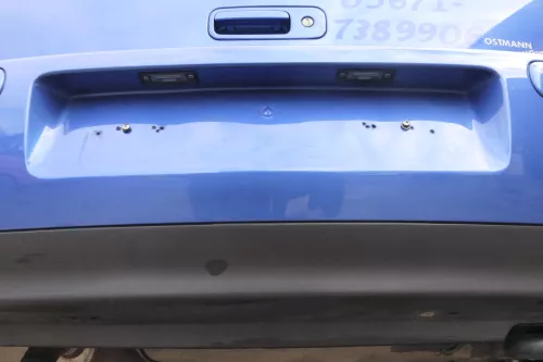 VW Golf 4 Limousine Stoßstange hinten Heckstoßstange Stoßfänger blau LW5Y (165324)