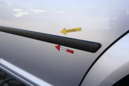 VW Golf 4 Bora Tür hinten links nur Kombi / Variant silber LA7W - ohne Anbauteil (165355)