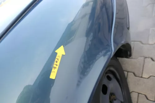 Seat Toledo Leon 1M Kotflügel vorne rechts LS5W AZUL TOPACIO L5SW grün (165477)