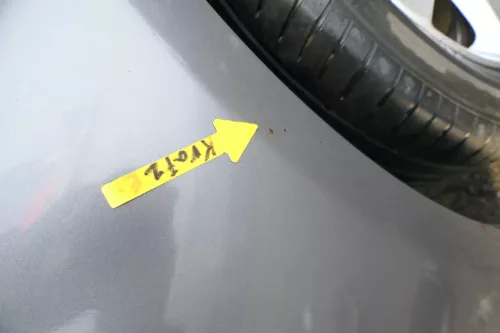 VW Touran 1T Kotflügel vorne rechts grau LD7X ca.2003-2006 platinumgrey 165553 (165553)