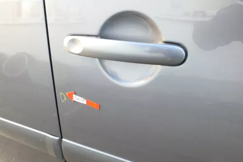 VW Touran 1T3 1T Tür vorne rechts Beifahrertür grau LD7X ohne Anbauteile (165554)