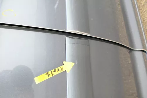 VW Touran 1T 1T3 Tür hinten rechts grau LD7X - ohne Anbauteile (165556)