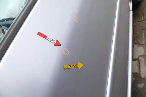 VW Lupo Seat Arosa Tür vorne rechts Beifahrertür silber LA7W (für elektr.Fenst (165624)