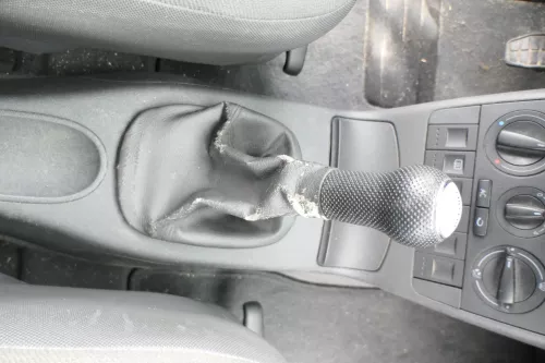 VW Lupo Polo 6N Schaltknauf Schaltsack Schaltung Schaltknüppel College schwarz (165635)