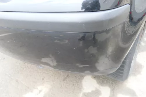 VW Polo 9N 9N3 Stoßstange hinten Heckstoßstange Stoßfänger schwarz L041 (165661)