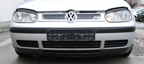 VW Golf 4 1J Stoßstange vorne Stoßfänger vorn grau silber LB7Z Frontstoßstange (165705)