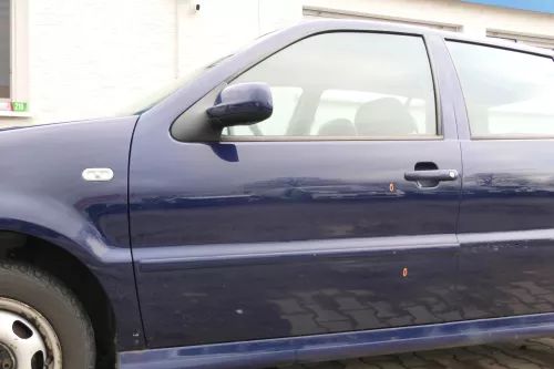 VW Polo 6N 6N2 Tür vorne links Fahrertür 4/5-Türer blau LB5N ohneAnbauteile