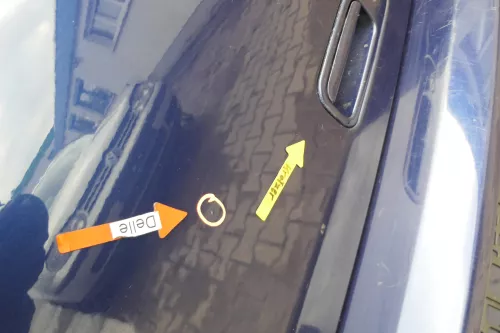 Polo 6N2 Heckklappe Klappe hinten Kofferraumklappe blau LB5N Scheibe (165749)