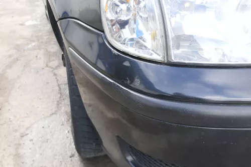 VW Polo 6N2 Stoßstange vorne Frontstoßstange Stoßfänger schwarz LC9Z (166329)