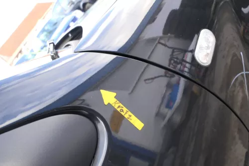 VW Polo 6N 6N2 Tür vorne rechts Beifahrertür 2/3-Türer schwarz LC9Z (166332)