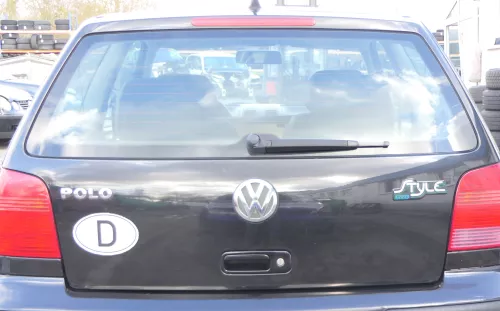 Polo 6N2 Heckklappe Klappe hinten Kofferraumklappe schwarz LC9Z Scheibe (166334)
