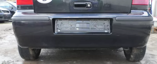 VW Polo 6N2 Stoßstange hinten Heckstoßstange Stoßfänger schwarz LC9Z (166336)