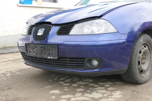 Seat Ibiza 6L Stoßstange Frontstoßstange vorne blau LS5S bis caAnfang2006 (166350)