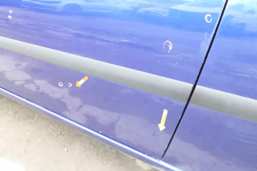 Seat Ibiza 6L Tür Fahrertür 2/3-Türer vorne links blau LS5S (166352)