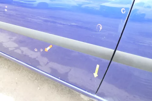 Seat Ibiza 6L Tür Fahrertür 2/3-Türer vorne links blau LS5S (166352)