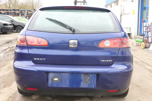 Seat Ibiza 6L Heckklappe Klappe hinten Kofferraumklappe blau LS5S ohneBremsleuch (166353)