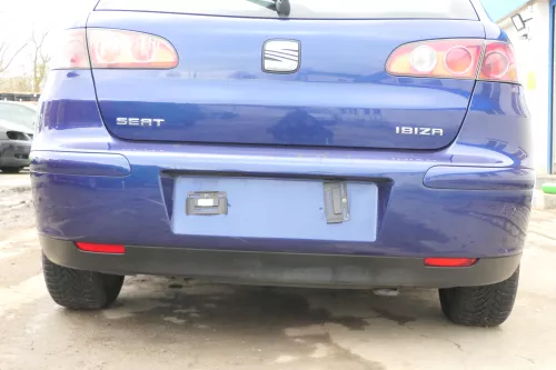 Seat Ibiza 6L Stoßstange Heckstoßstange hinten blau LS5S (166354)