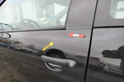 VW Fox 5Z Tür vorne links Fahrertür schwarz LC9Z (166410)