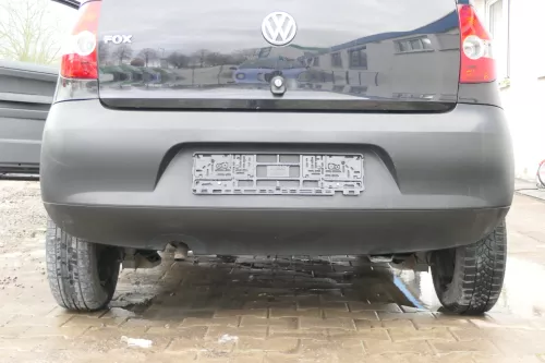 VW Fox 5Z Stoßstange hinten Stoßfänger schwarz matt u