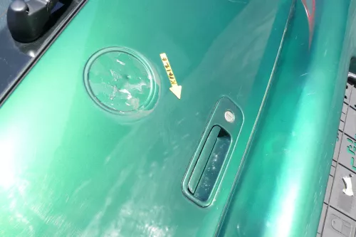 VW Lupo 6X Heckklappe Klappe Kofferraumklappe Scheibe grün LA6N (166508)