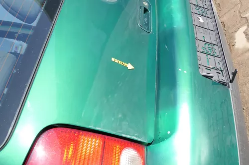 VW Lupo 6X Heckklappe Klappe Kofferraumklappe Scheibe grün LA6N (166508)