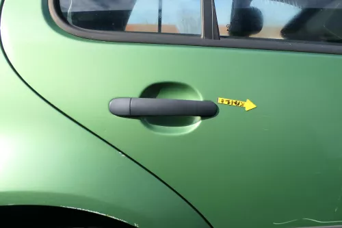 VW Golf 4 Limousine Tür hinten rechts grün LA6P (KEINkombi) (166548)